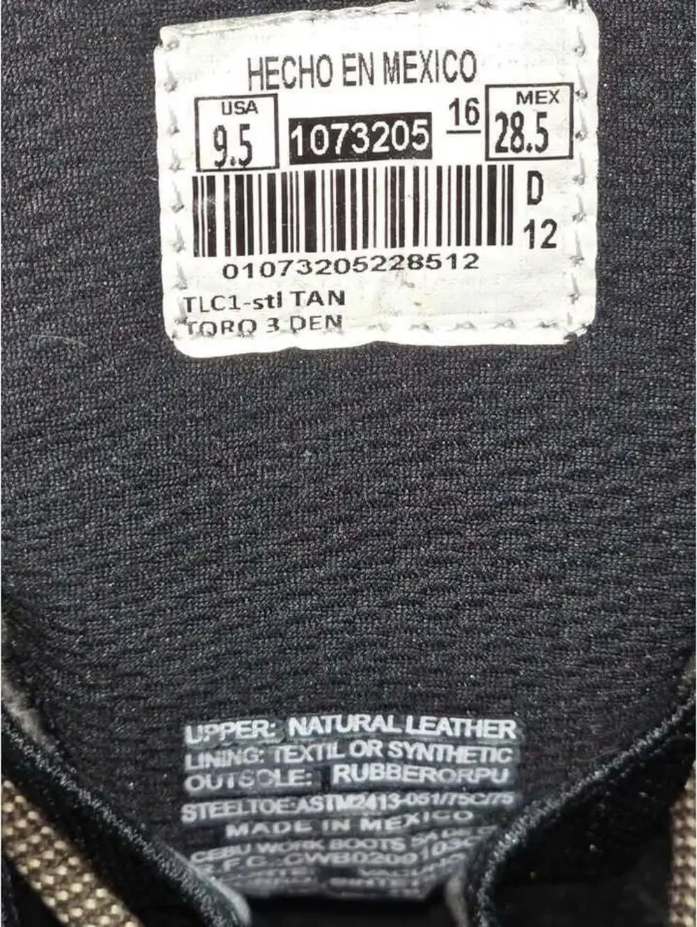 Gladiator Bull - Work boots at the ankle with square tip for men Size 9.5